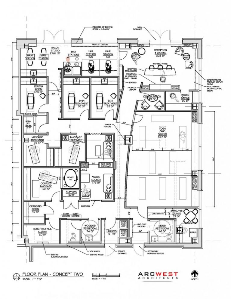 Spa Design | Conceptual Aqua Spa - ArcWest Architects | Denver ...